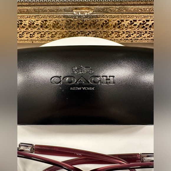 Coach - Rx - Pinkish-Purple Eyeglass Frames EUC, w Coach Black Leather Hard-Case - Picture 14 of 17